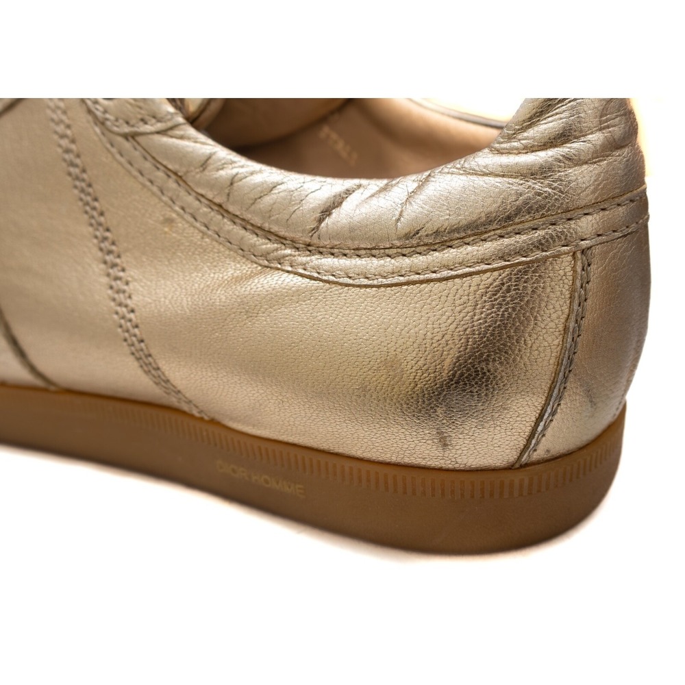 RARE VTG Dior B16 by‎ Hedi Slimane collector Gold Sneaker Size US 10 - Picture 12 of 14